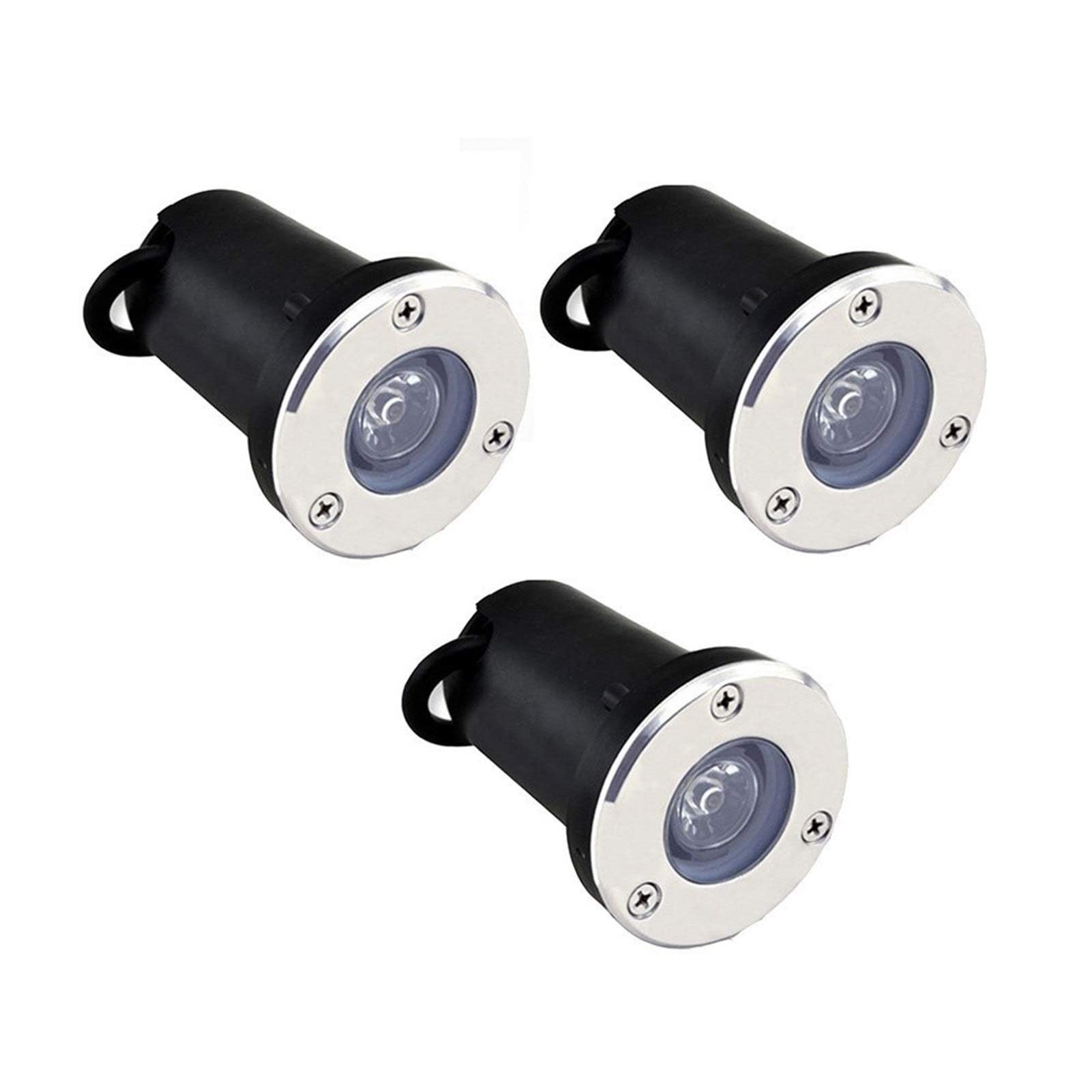 Focos Suelo Led Exterior - Empotrable Al Aire Libre Focos, AC85 ~ 265V Led Decoración De Luz Exterior Focos De Suelo Integrados, Luces Empotradas Impermeables IP65 Para Exteriores, Jardines(Blue,3W)