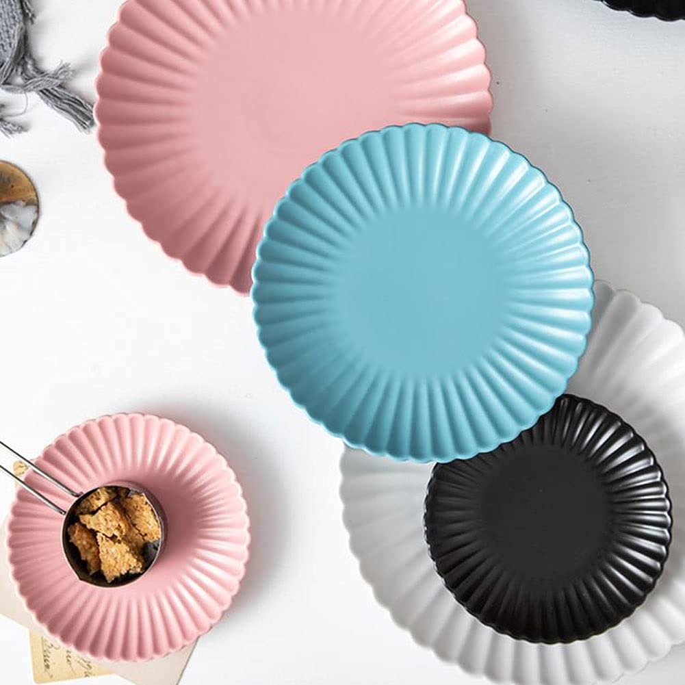 Naczynia na kolację Naczynia ceramiczne Zestaw 10 cali 4, sałatka stek ciasto deser i przystawka Dania obiadowe.Mikrowave piekarnik i zmywarka Sejf kuchnia Dinnerware Dania D