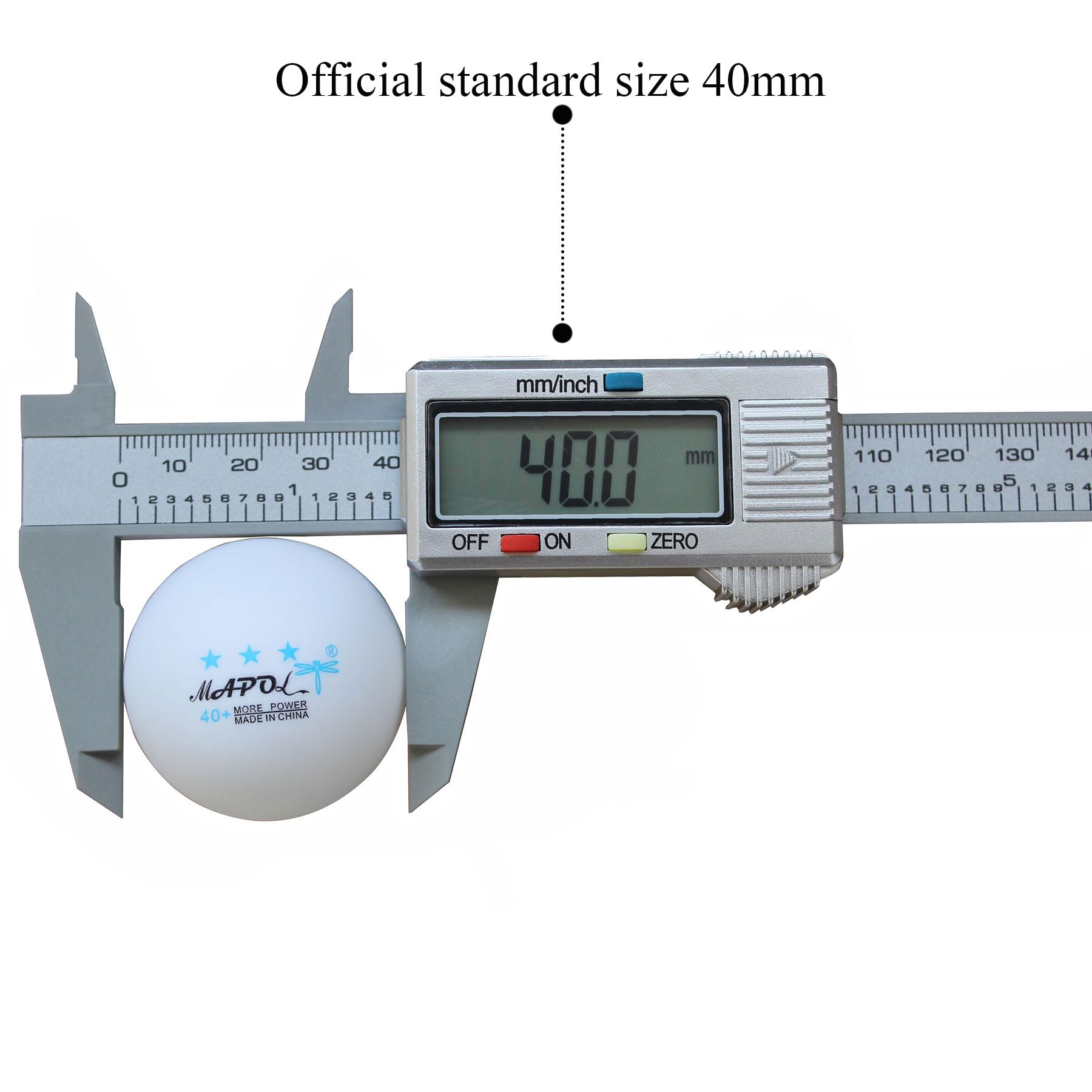 MAPOL 200 Count Table Tennis Balls, 3 Star Advanced Training Ball, Bulk Ping Pong Balls for Indoor & Outdoor Sports
