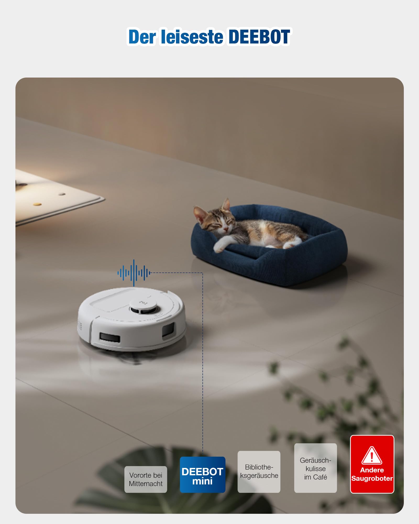 ECOVACS DEEBOT MINI Saugen/Wischen, 9.000 Pa Saugkraft, ZeroTangle 2.0, TrueMapping 2.0, 45 ℃ Heißlufttrocknung, Selbstentleerung, intelligente Tiefenreinigung, Selbstreinigung per Knopfdruck, Grün