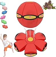 Vista 8 de Bola mágica que rebota, platillo volador mágico, juguete de doble forma libremente intercambiable con 6 luces, interacción entre padres e hijos
