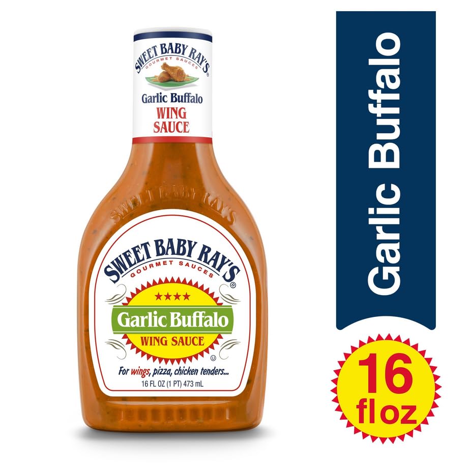 Sweet Baby Ray’s Garlic Buffalo Wing Sauce, 16 Fl Oz (Pack of 2) - Image 4