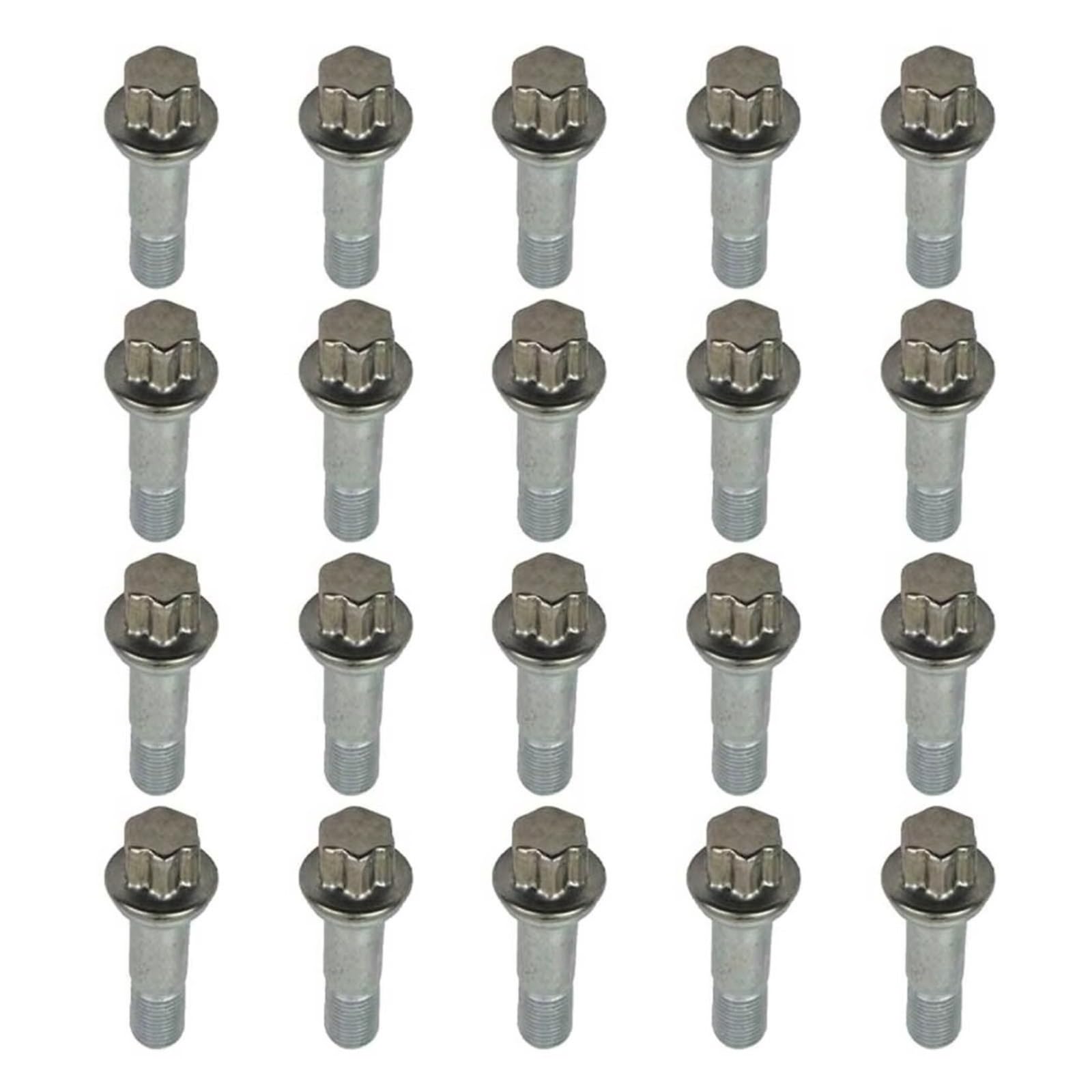 Bulloni ruota auto Compatibile Con Benz Per S Klasse Coupe C216 CL 500 2011 2012 2013 Set Da 20 Dadi Per Cerchi In Lega Con Rondella Conica OEM: 0009902207