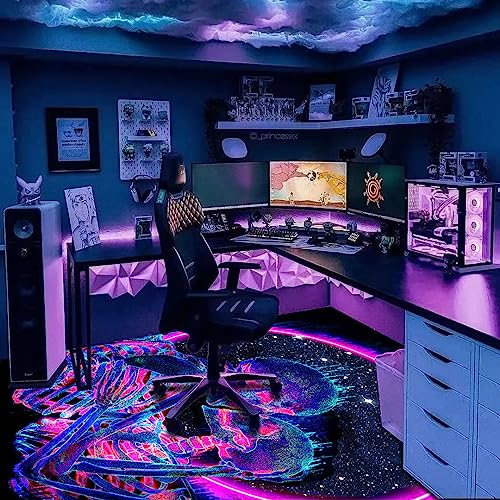 Tapete decorativo rectangular Blacklight Kiss 70x47 pulgadas miniatura 4