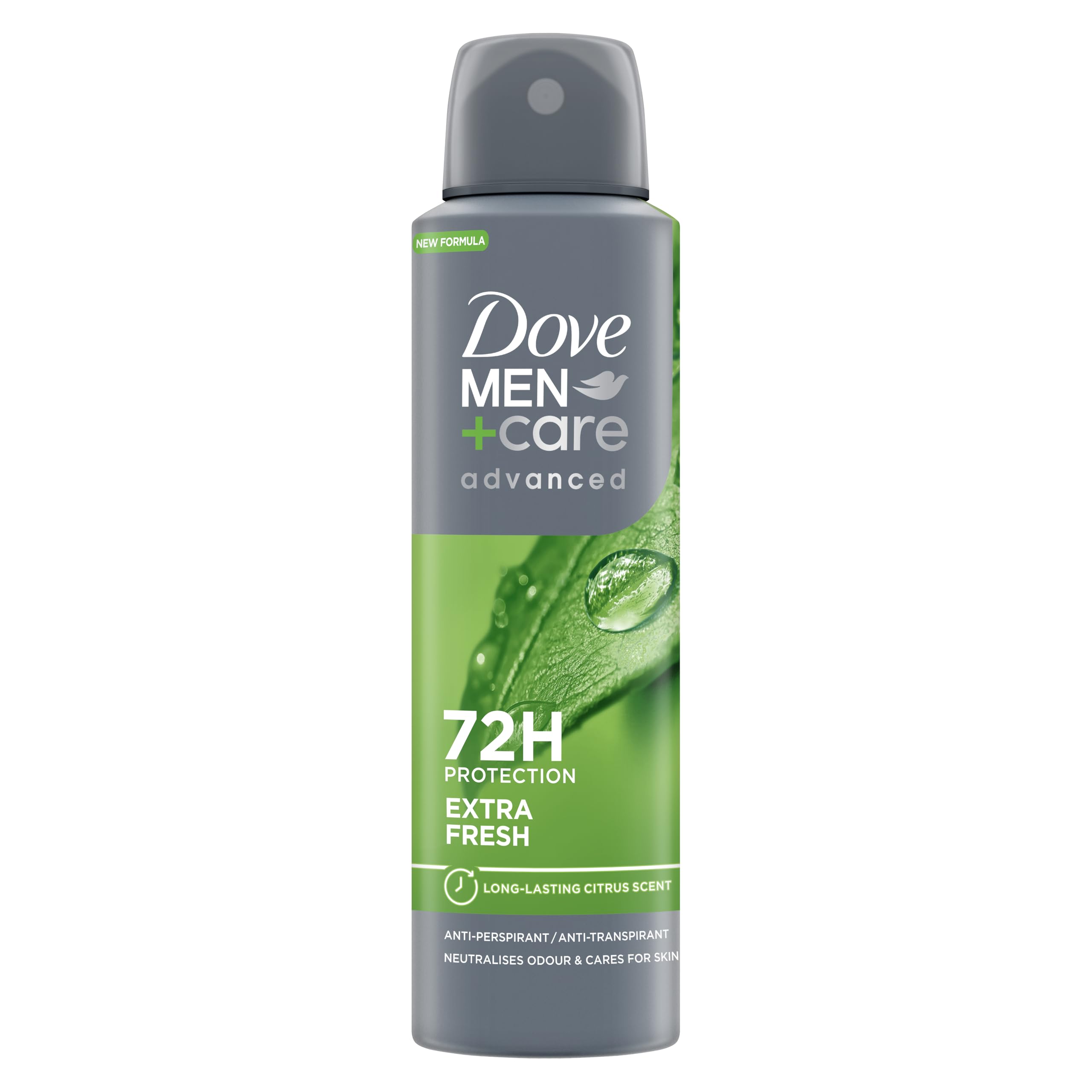 Dove Men+Care Advanced Extra Fresh Anti-Perspirant Aerosol Deodorant Spray with Triple Action technology & ¼ moisturising cream for 72 hour sweat and odour protection 150 ml