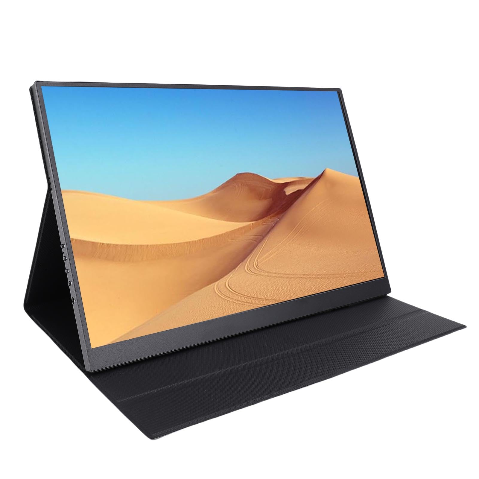 VELATEMOR 16 4K 120Hz Portable Monitor, HDR Display with Dual USB-C and MiniHDMI, Built-in Speakers, Blue Low Clear Eye Care Display for Laptop/Gaming/Office