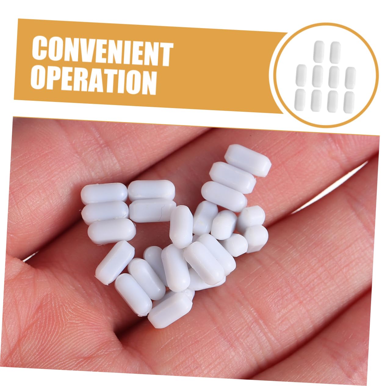 GALPADA 10 Pezzi Barra Magnetica in Ptfe per Laboratorio, Agitatore Magnetico Resistente ad Alte Temperature, Bianco, per Applicazioni in Ambienti di Laboratorio