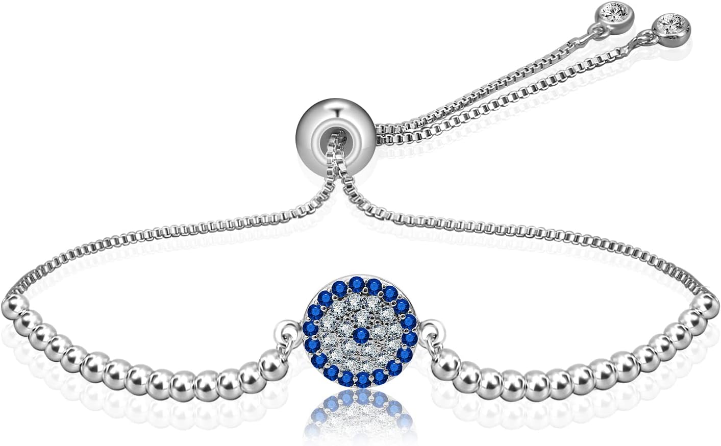 18K Gold Plated Charm Bracelets Evil Eye/Infinity Evil Eye/Butterfly/Tree of Life Cute Dainty Bracelet for Women, Teen Girls