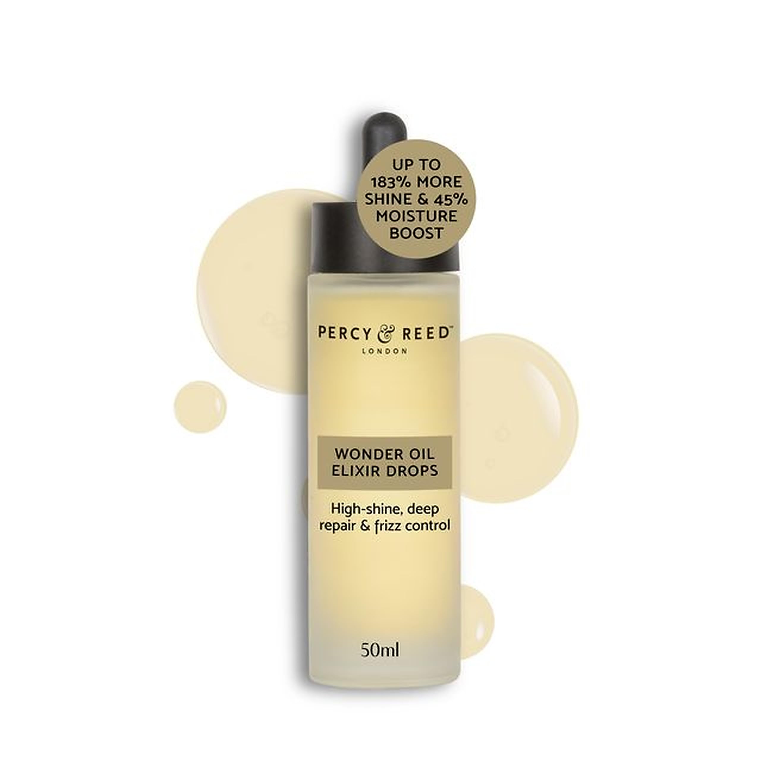 Percy & Reed Leave-In Wonder Treatment Hair & Scalp Oil 50ml, Lightweight Nourishing Leave-In Oil for Dry Damaged Hair, Rosemary Oil, Non-Greasy