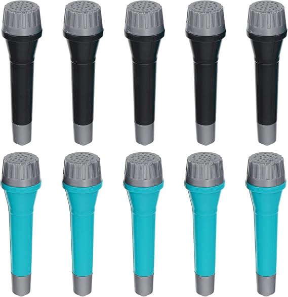 TOYANDONA 10Pieces Kids Microphone Pretend Microphone Toy, Microphones