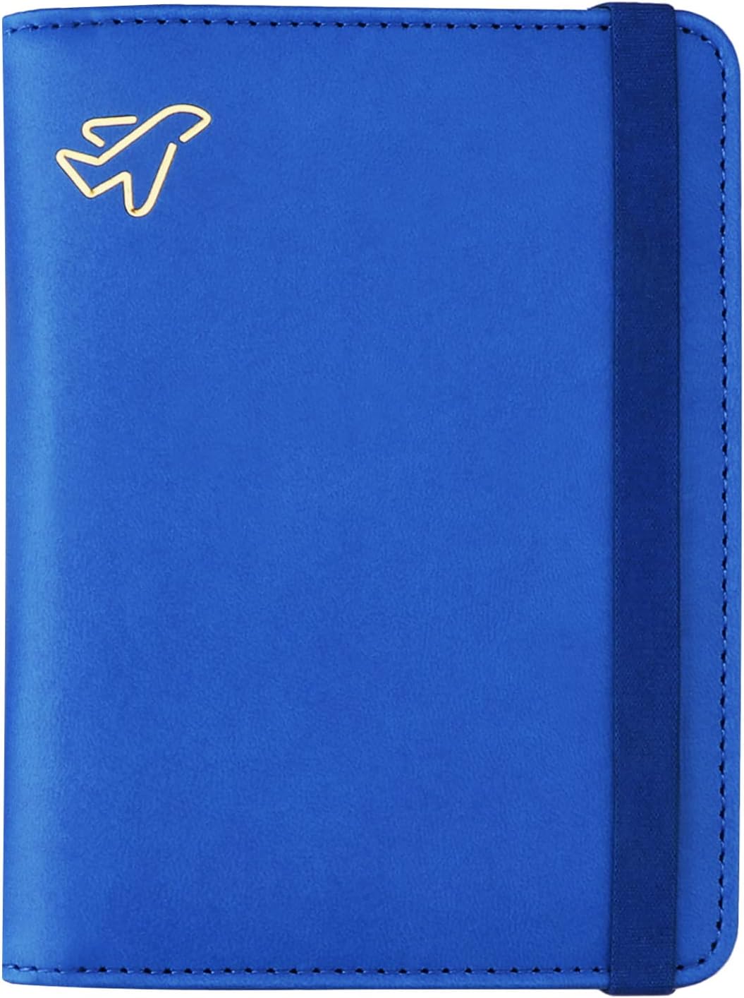 WALNEW RFID Blocking Passport Holder Wallet Cover Case (DBlue