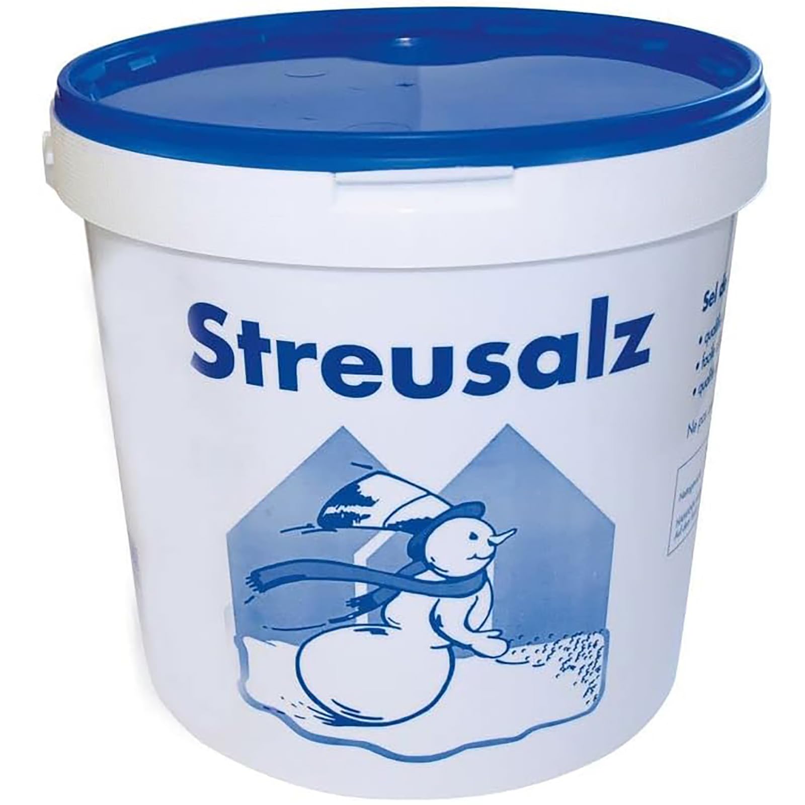 Buri Lot de 2 x 10 kg de sel de déneigement pour l'hiver dans un seau de 20 kg de sel de déneigement pour épandeur, sel, pelle, sel d'hiver, neige, glace