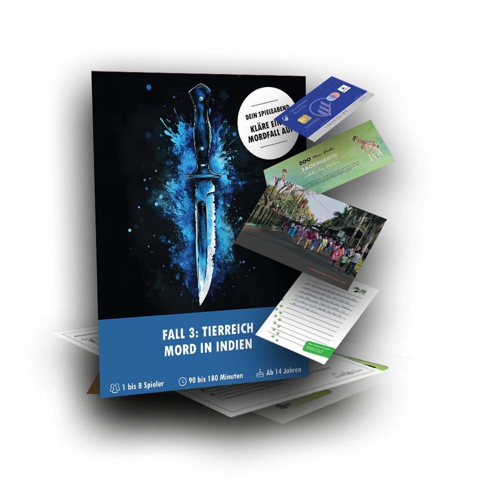 KrimiGames® Fallakten Spiele - Realistisches Crime Game für zu Hause - Krimi-Spiele für Erwachsene - 3 spannende Kriminalfälle lösen (3 für 2 Deal) - Mordfall lösen Spiel für 1-6 Personen ab 14 Jahren