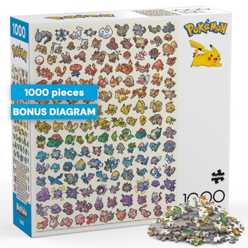 Buffalo Games - Pokémon Pixel Rainbow - 1000 Piece Jigsaw Puzzle for Adults