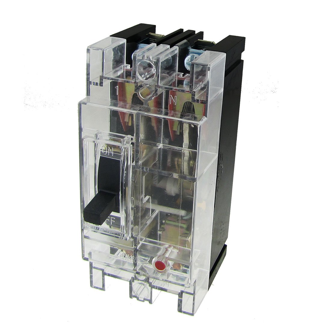 IEUMJNAT Transparent AC 380V 100A Amps 2P Moulded Case Circuit Breaker