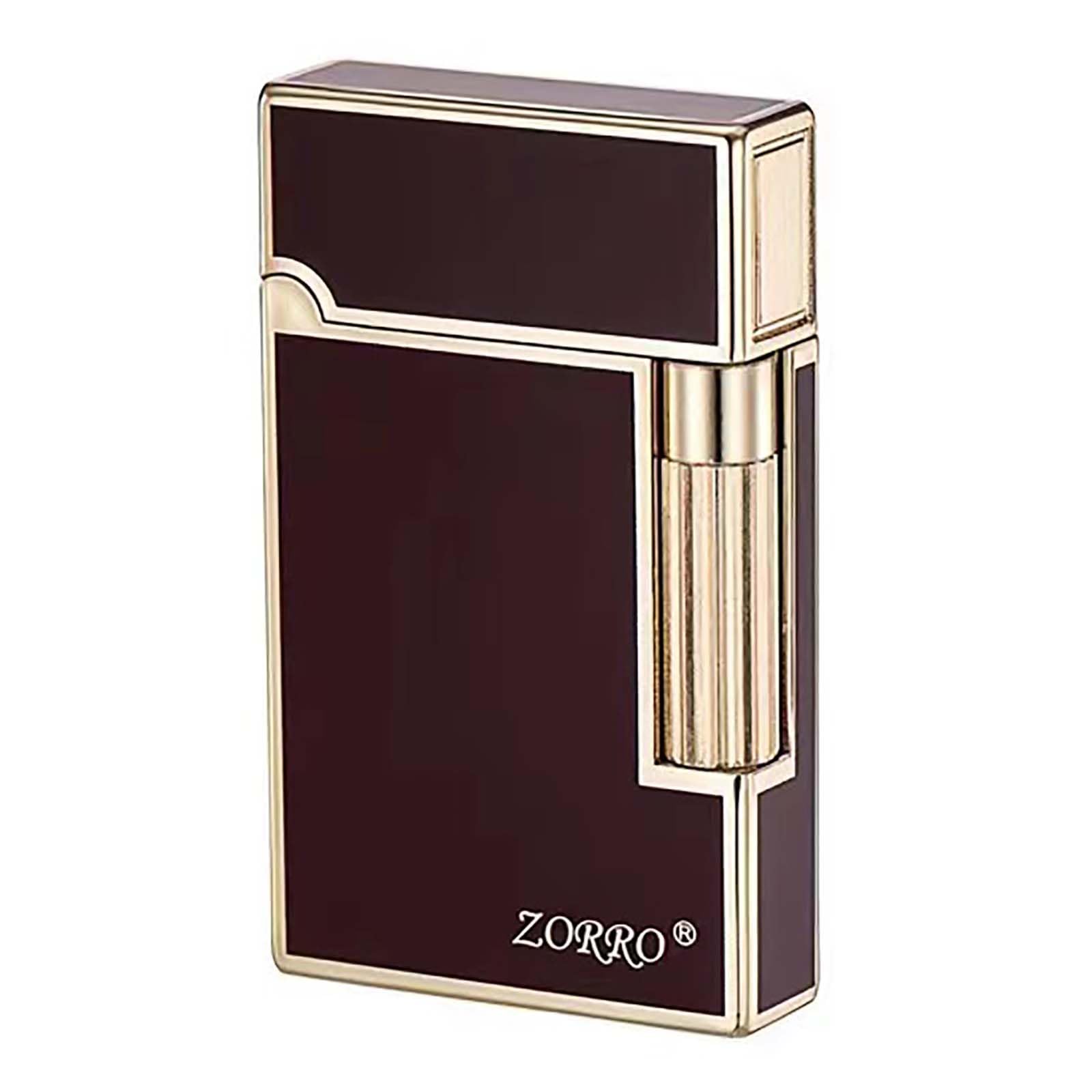 Briquet classique en métal vintage à système trench latérale sculpté
