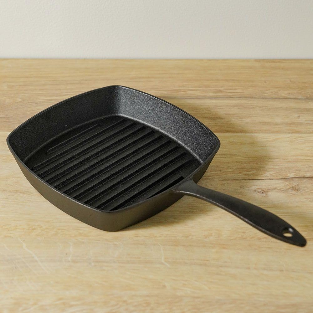 Danube Home Rosette Cast Iron Square Grill Pan - 26x26 cm
