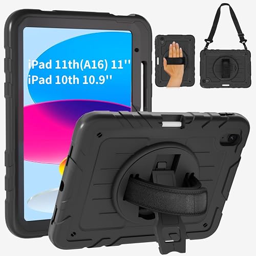 PZJI Case for iPad (A16) 11th/10th Generation 11''/10.9'' 2025/2022, Sturdy Heav