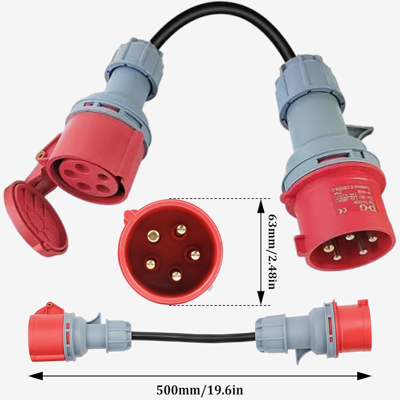 Tkw Cee-Adater Spina 16A 6h Su Frizione 32A 6h Con - Foto 6