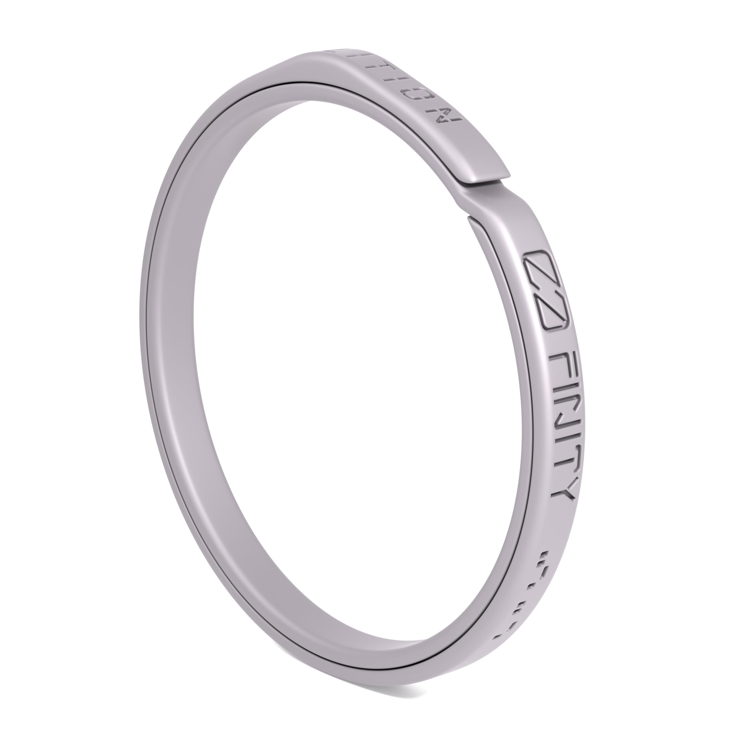 0-Finity Unisex Grijs Titanium Keyring Titanium, For Carabiner, Car Keys, Organizer, Edc Gears, Accessories, Keychain For Men And Woman (Grijs)