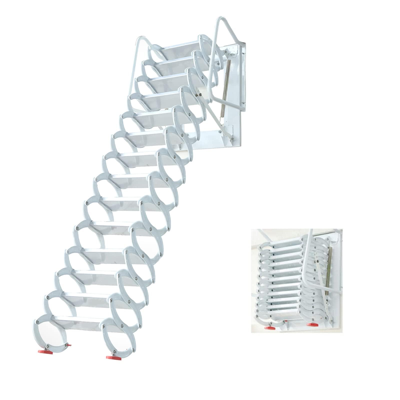 INTSUPERMAI Attic Ladder Loft Stairs Attic Stairs Pull Down