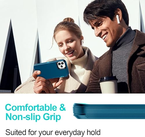 Miniatura 7 de I-HONVA Funda para iPhone 14 Pro Max con 2 protectores de pantalla + 2 protectores de lente de cámara, resistente a prueba de golpes, 3 capas,