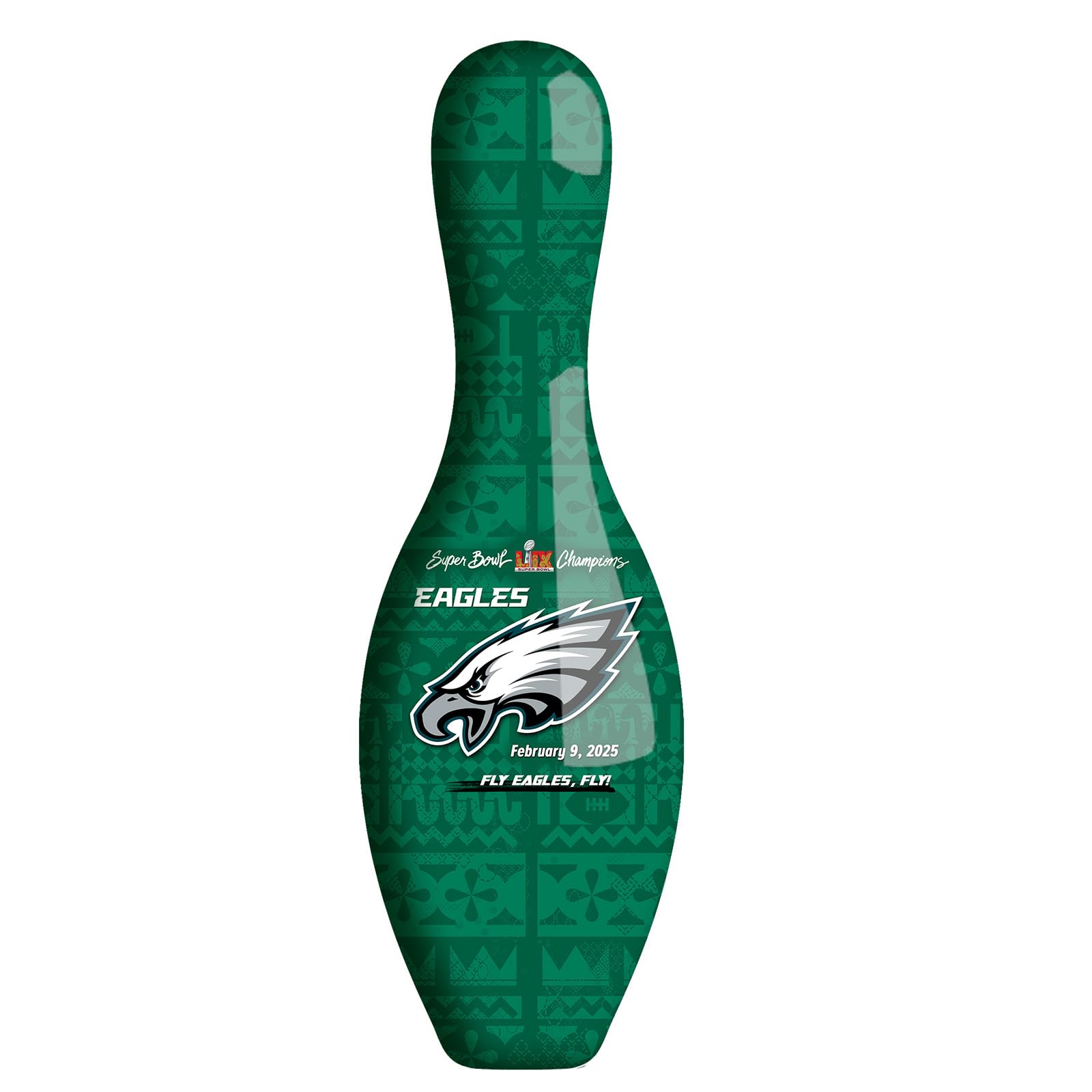 KR Strikeforce NFL Super Bowl LIX Champs Philadelphia Eagles Bowling Pin