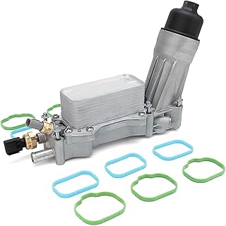 926-876 3.6 Upgraded Aluminum Engine Oil Cooler Filter Housing Fit For Dodge Journey Charger Challenger Caravan Durango Avenger Wrangler Grand Cherokee Chrysler 200 300 Town Country 2011-2016