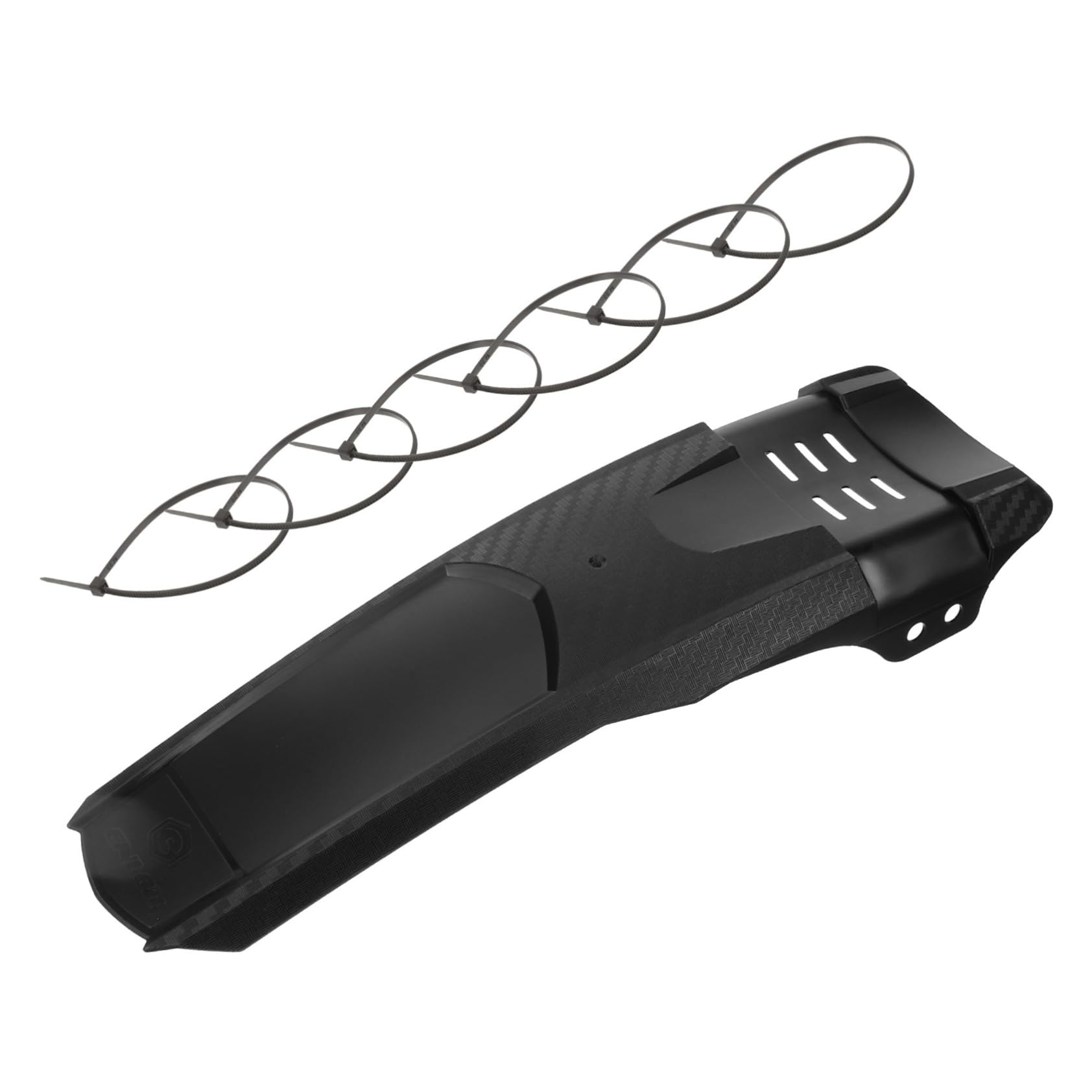 Gatuida Guardabarros Resistente para Bicicleta Resistente Al Desgaste Protector para Ruedas De Bicicleta Práctico De Fibra De Carbono Color Negro