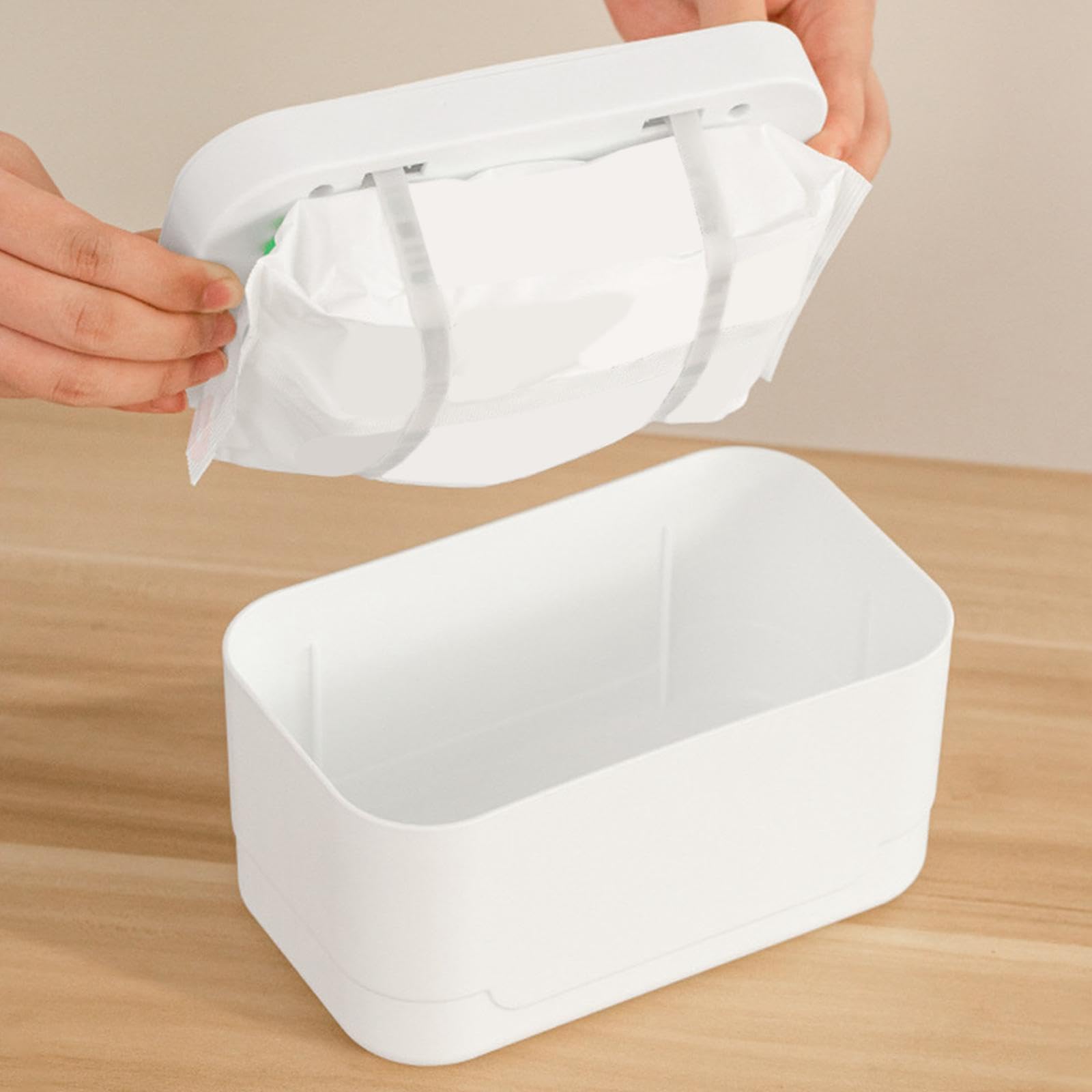 MagiDeal Chauffe-lingettes, chauffe-lingettes silencieux, distributeur de lingettes humides Portable pour bébé avec affichage numérique pour les voyages et la, blanc
