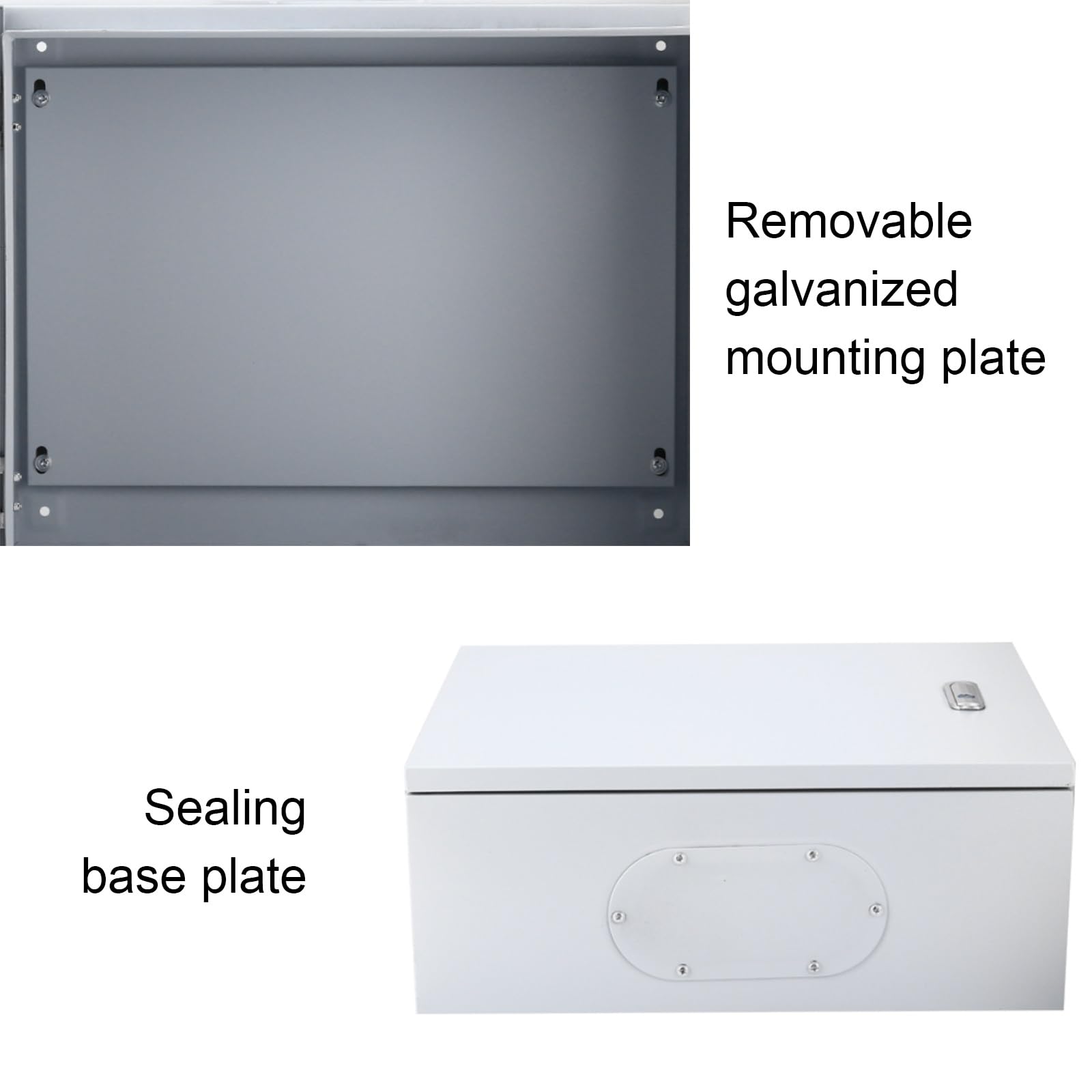 Scatola Elettrica In Metallo, Scatola Di Giunzione Elettrica, Antipolvere e Impermeabile con Blocco Di Sicurezza, Facile Da Installare(50x40x20cm/19.7x15.7x7.9in)