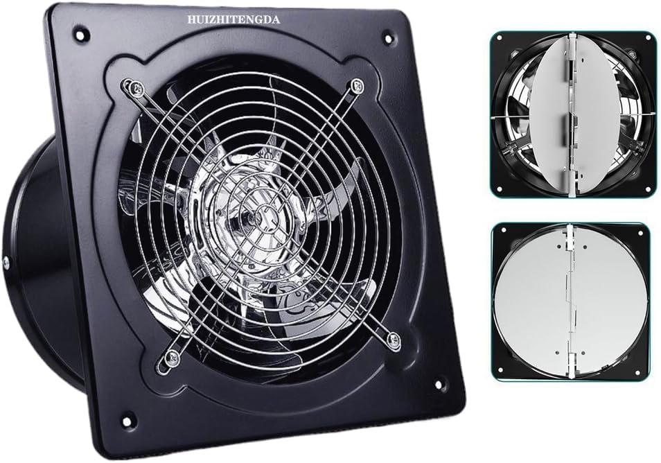 Efficient Explosion Proof Fan Industrial Axial Air Blower Fan, 7Inch Through Wall Extractor Exhaust Ventilation Fan Industrial Portable Air Blower Ventilato