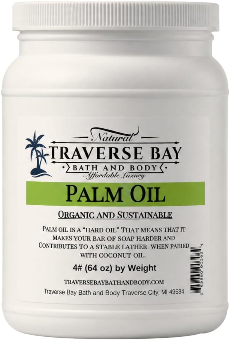 Traverse Bay Bath and Body - Palm Oil - Sustainable, Kosher - 64 Ounce Jar