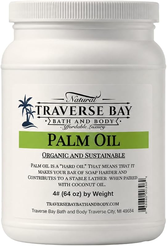 Traverse Bay Bath and Body - Palm Oil - Sustainable, Kosher - 64 Ounce Jar
