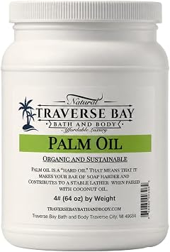 Traverse Bay Bath and Body - Palm Oil - Sustainable, Kosher - 64 Ounce Jar