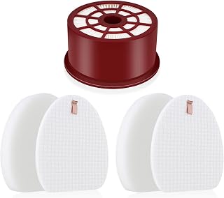 Erinice NV400 Filter Replacement for Shark Rotator Professional Upright Vacuum NV400 NV401 NV402 Accessories Washable Reusable Spare Part,1 HEPA + 2 Foam Filters Set, Compare to Part # XFF400 & XFH400