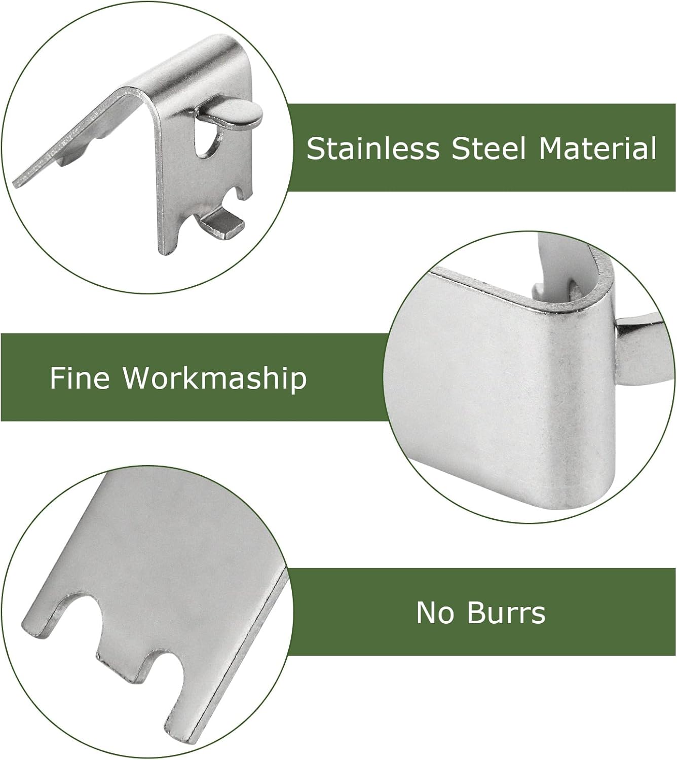 Buy DAJAVE 24 Pieces Freezer Shelf Clip, Stainless Steel Refrigerator