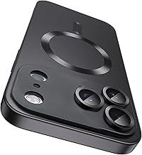 Magnetic Cover for iPhone 17 Pro, Compatible with MagSafe [Camera Lens Protector] Soft Antishock Case for iPhone 17 Pro Cover Skinny 6.3 Inch 2025, Black