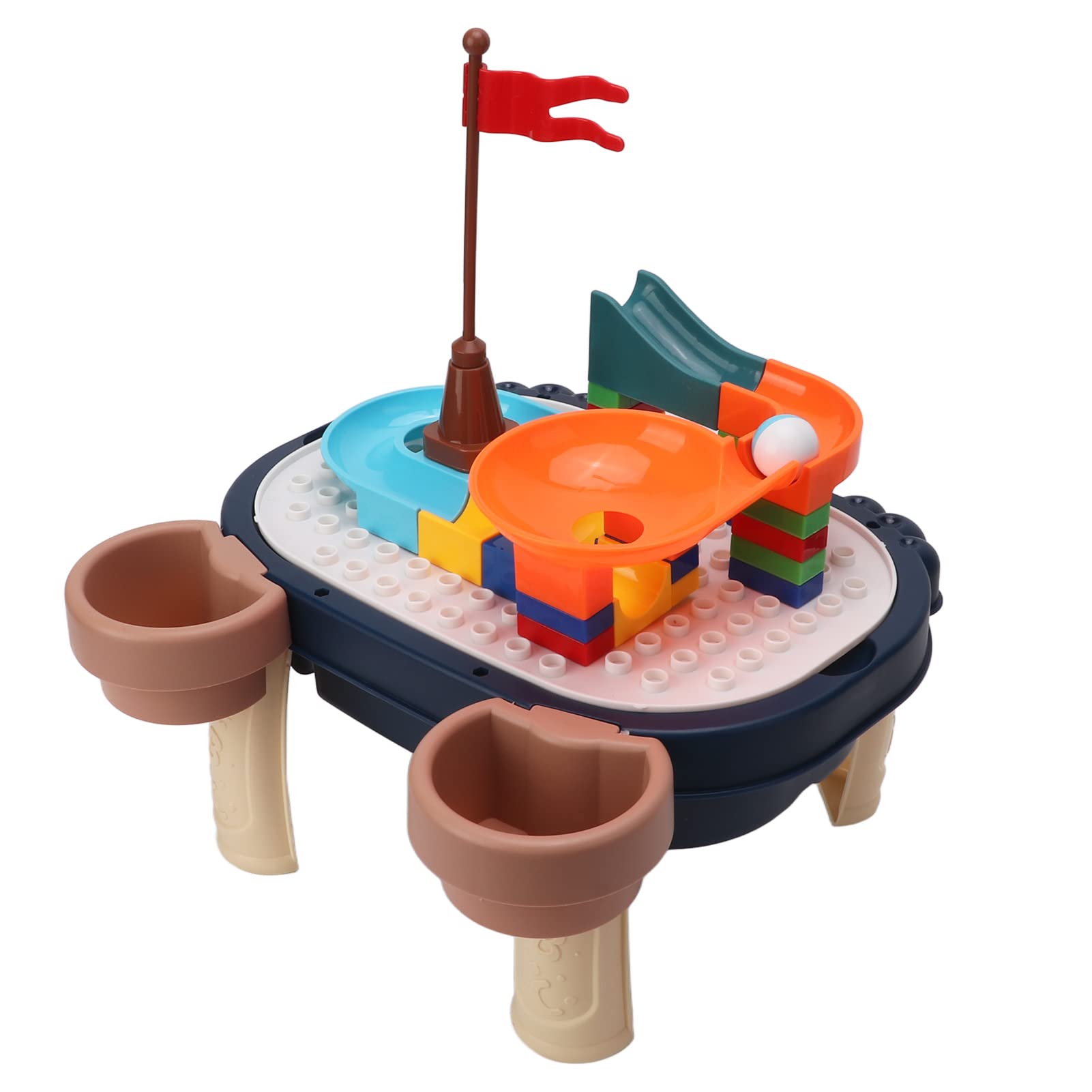 Versátil Mesa de Bloques de Construcción 6 en 1 para Niños Pequeños con Funciones de Escritura y Actividad Escritorio de Aprendizaje para Niños Múltiples Hecho de Plástico