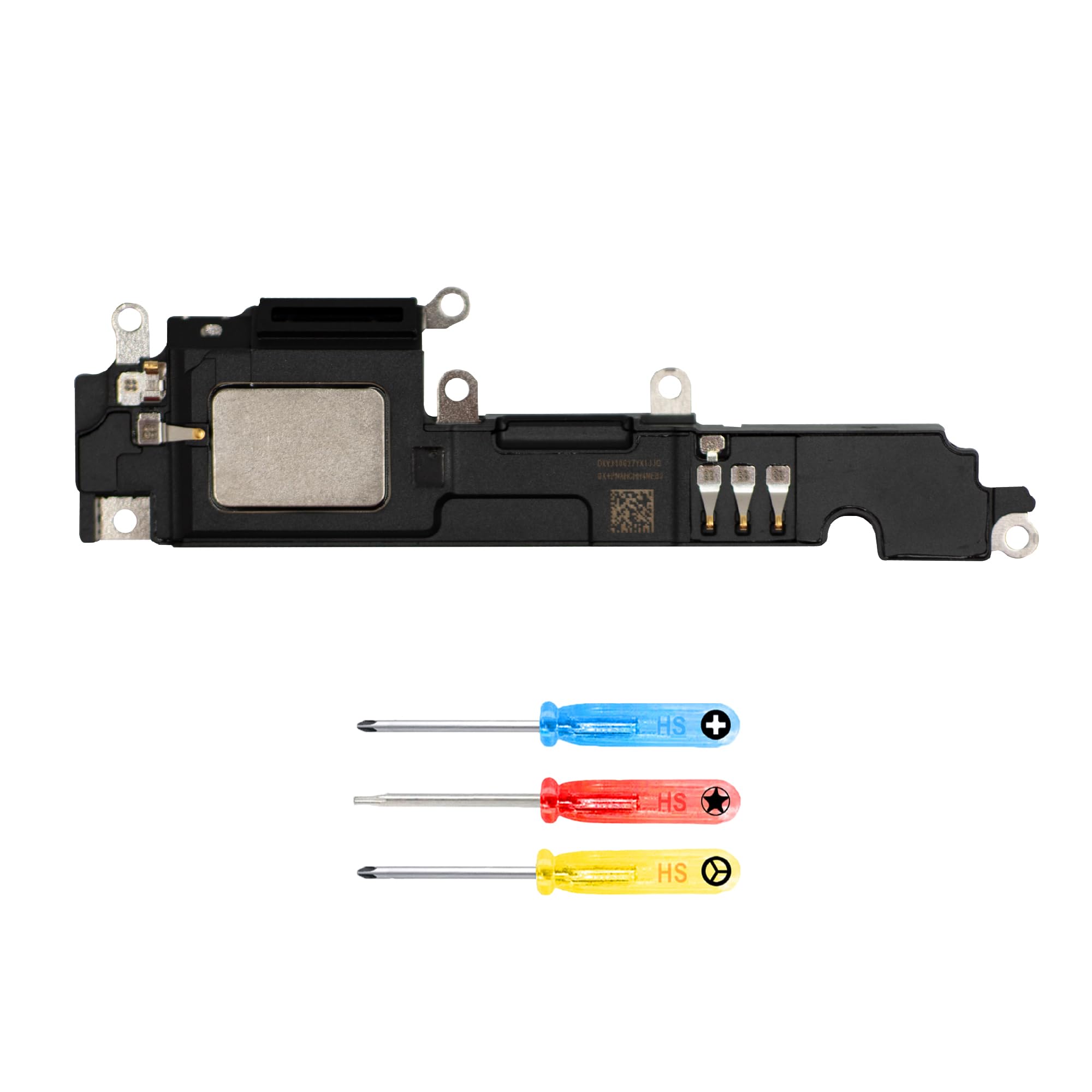 MMOBIEL Loud Speaker Compatible with iPhone 14 Plus – Speaker Repair – Phone Loudspeaker Replacement – Ringer, Buzzer Speaker Repair – Incl. Flex Cable and Screwdrivers