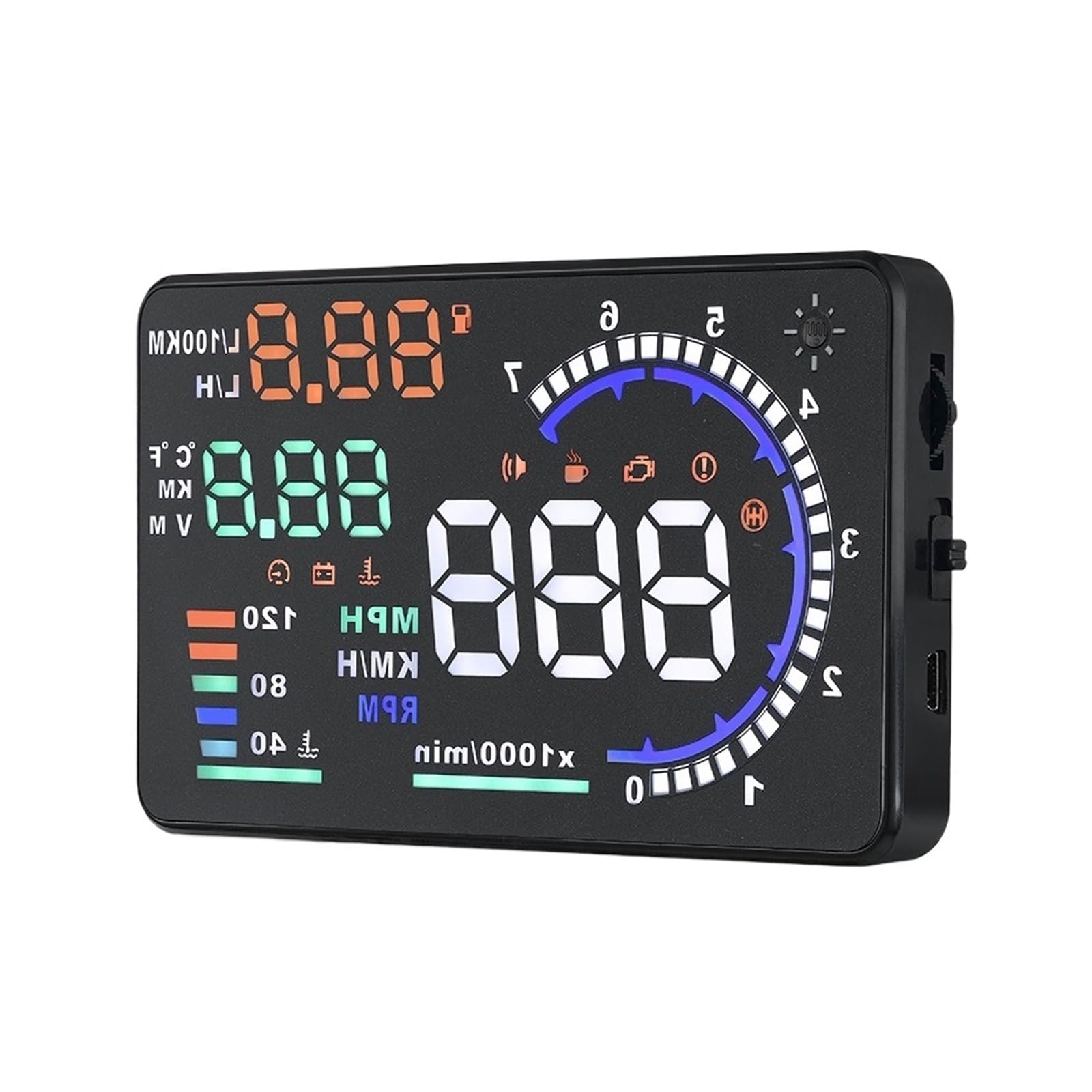 Proyector De Velocidad Del Parabrisas De La Pantalla Frontal Del Coche OBD2 HUD