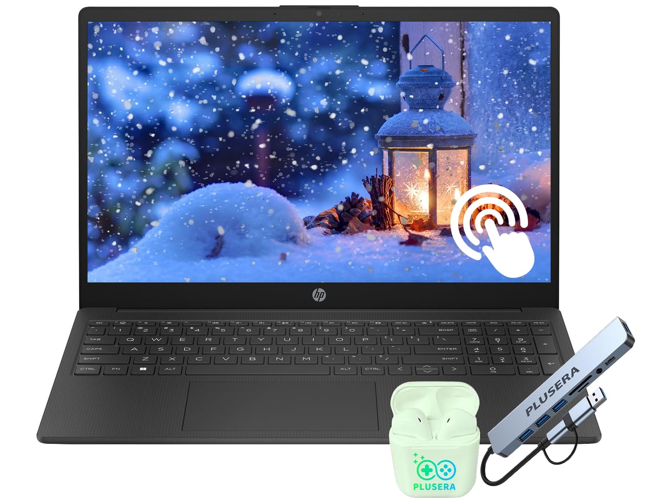 HP 15.6" FHD Touchscreen Business & Student Laptop, 32GB RAM 1TB SSD, 8-Cores AMD Ryzen 7 Processor, Windows 11, Copilot AI-Ready, Numeric Keypad,