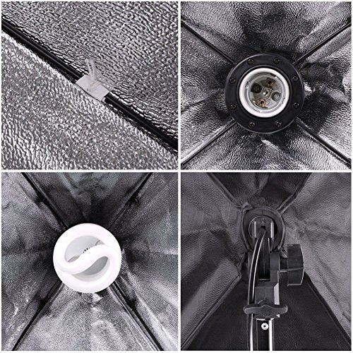 CanadianStudio Pro Rapid Setup Continuous Lighting kit for Photography Softbox Fluorecent Video Studio Light Kit 2 x softbox 2X 45 watt 5500K Fluorescent Light Bulbs 2X 7' Fully Adjustable Stands by CanadianStudio - Image 8