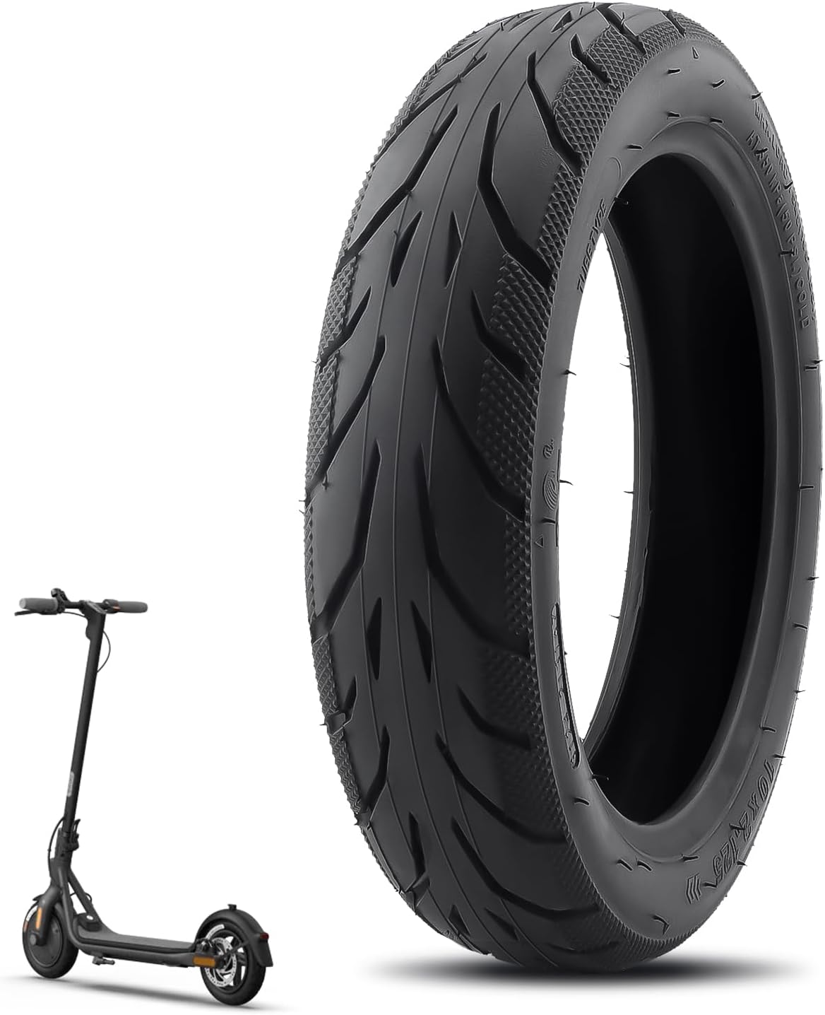 10x2.125 Tire, Heavy Duty Outer Tire Compatible with Ninebot by Segway Kickscooter F25/F30/F40/F65/D18W/D28U/D38U, Scooter Accessories 1 Pack