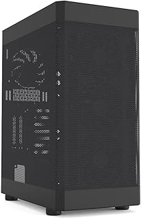 Zalman i4 ATX Mid-Tower PC Case - ATX, Micro ATX, Mini ITX Computer Case - 6 x 120mm Black Fans Pre-Installed - Full Mesh Design - Magnetic Dust Filter - 360mm Radiator Support, Black