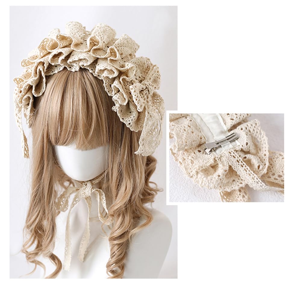 Amazon.co.jp: Lolita DOLL感 ヘア アクセサリー レースティアラ