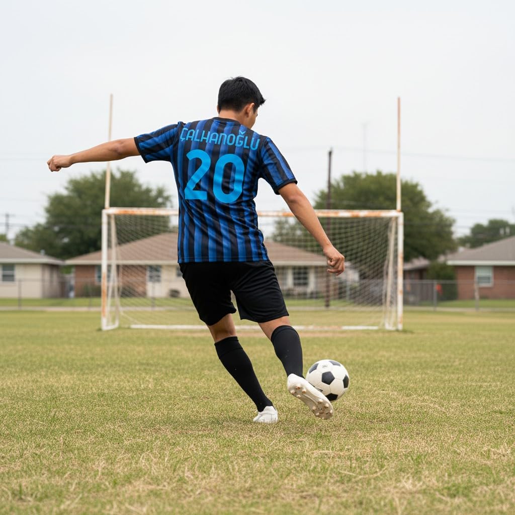 Generico Maglia Calcio Calhanoglu 20 Neroazzurra Replica Stadio Autorizzata Regalo per Tifosi Taglie da Bambino e Adulto