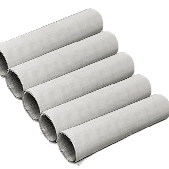 5Pack 180 Mesh 304 Stainless Steel Woven Wire Mesh, Never Rust, Hard and Heat Resisting Wire Mesh, Fine Screen Mesh for Many Projects, 7.8x11.8 Inch