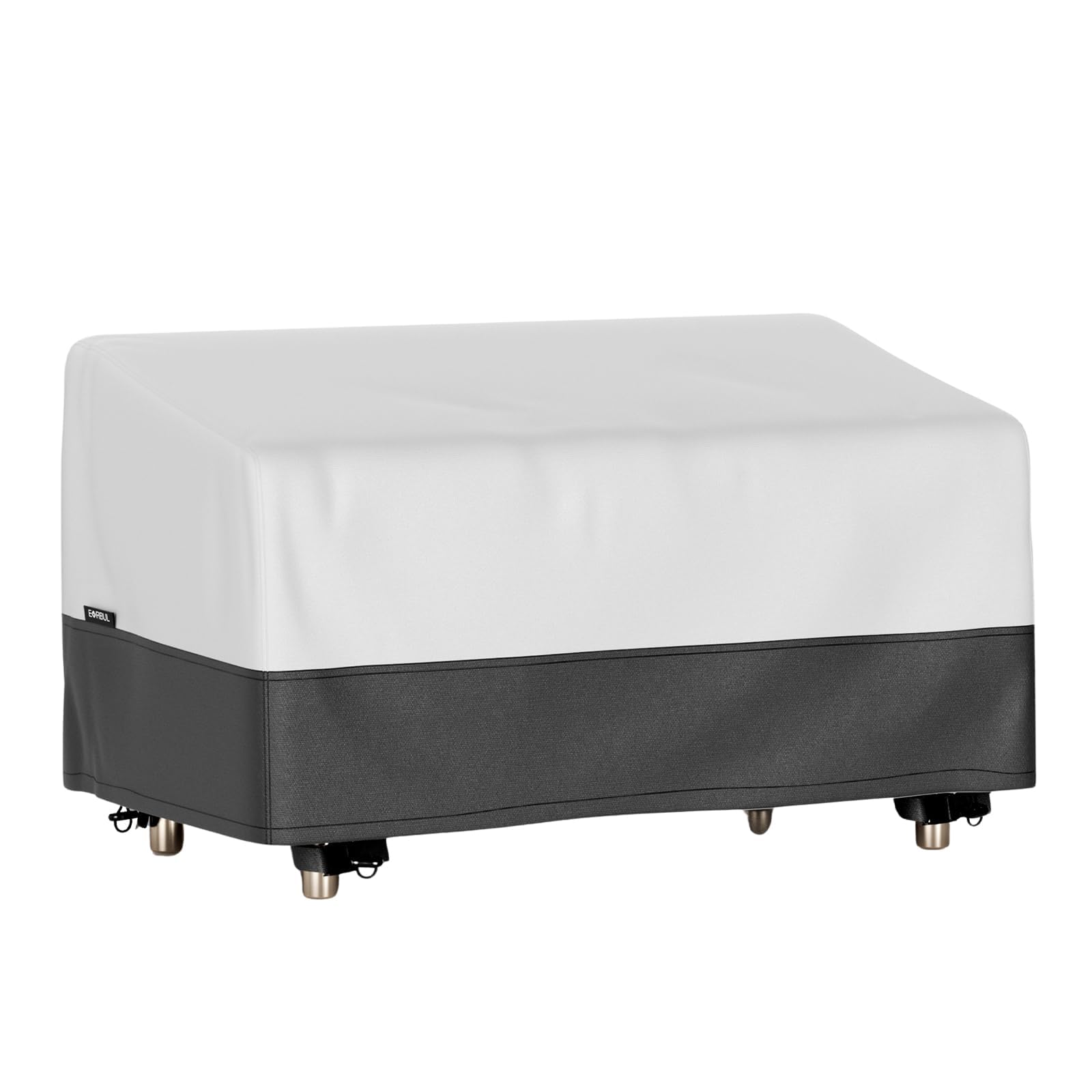 EVRBUL Gartenbank Abdeckung für 2 Sitzer 420D Outdoor-Sofacover mit Luftdüsen 147cm x 82cm x 79cm (58" × 32" × 31")