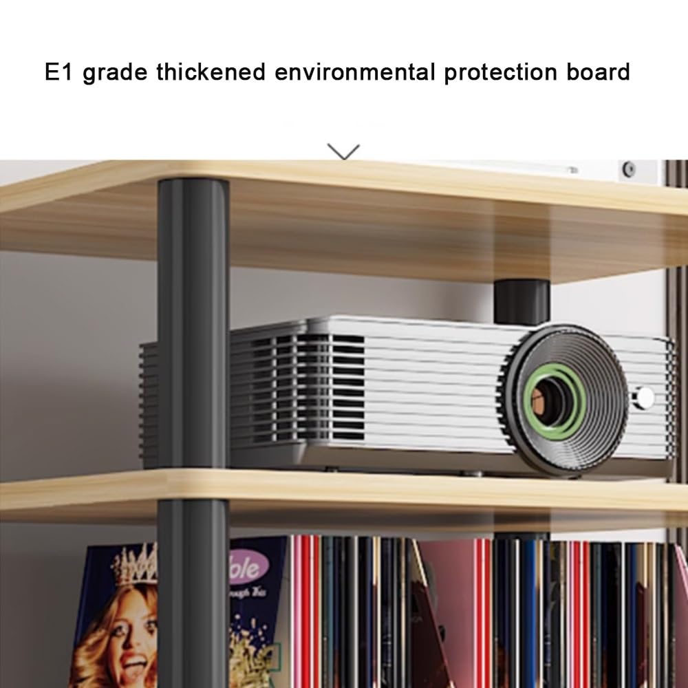 Stojak na nośniki AV do odtwarzacza płyt audio - 1-4-poziomowa półka do przechowywania komponentów stereo na wzmacniacz, odtwarzacz CD, konsolę do gier i odbiornik